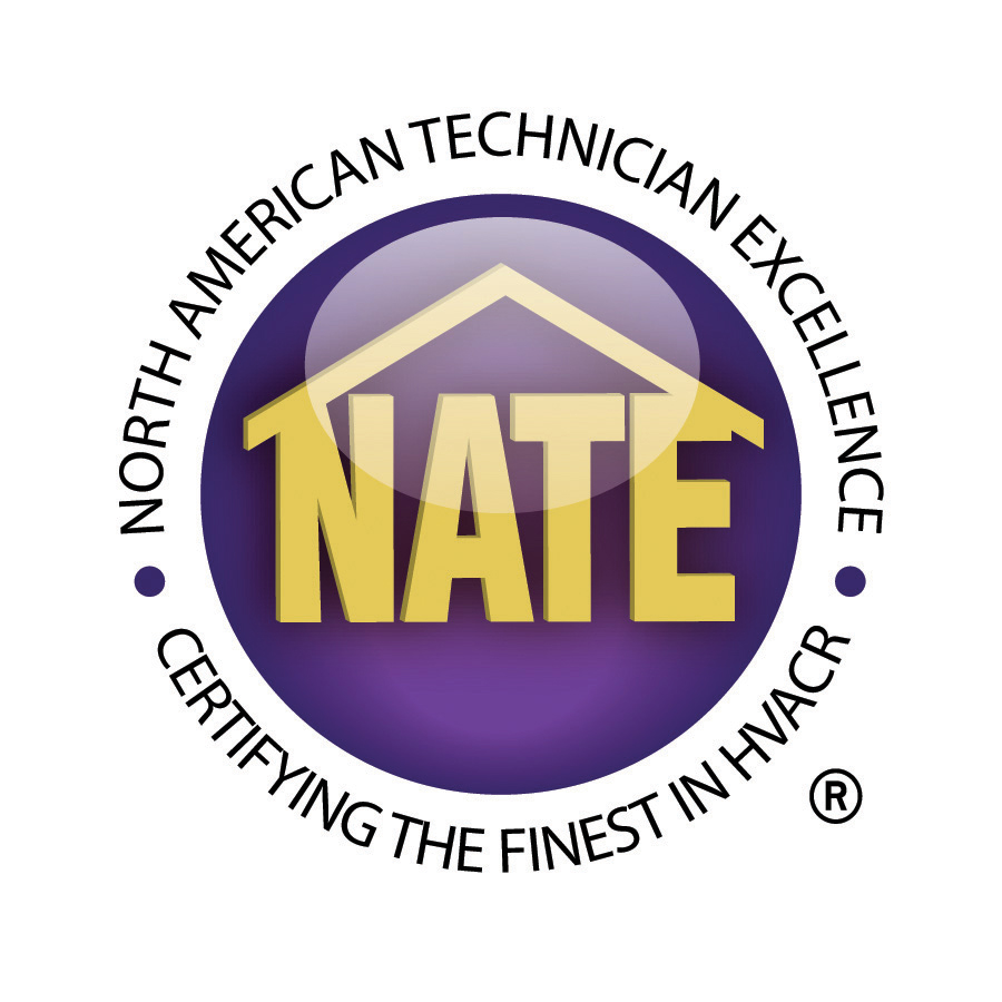 Our heating and cooling tech's are NATE certified!